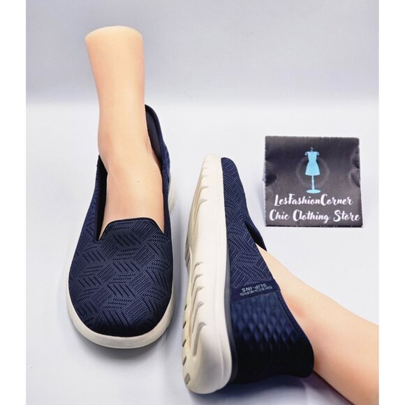 Skechers Women's Navy Blue Performance On-The-Go Flex Slip-On Shoes Sz 11 2516 - Picture 11 of 15